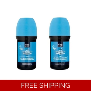 CIEN MEN AQUA Deo-Roll-on 48-Hour Protection NEW Freshness Effect 2 x 50 ml