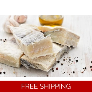 CODFISH SALTED Dry 1.10 lbs Portuguese Dried Bacalhau 500g 17.64Oz Cod Fish
