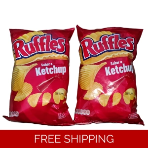 Ruffles Chips Ketchup 2 x 150g (2 x 5.3 oz) Corrugated and Crisp Potato Snack