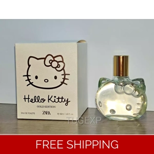 Zara HELLO KITTY Gold Edition Perfume EDT Fragrance 1.69 oz - 50 ml Spray New