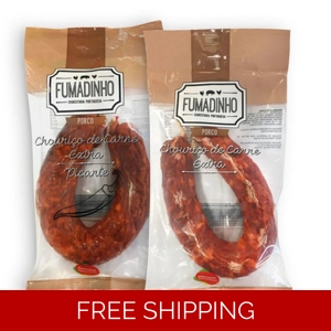 Chorizo Portuguese Traditional Sausage Delicious extra meat Portugal saucisson