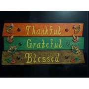 Hand painted wooden sign