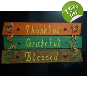 Hand painted wooden sign