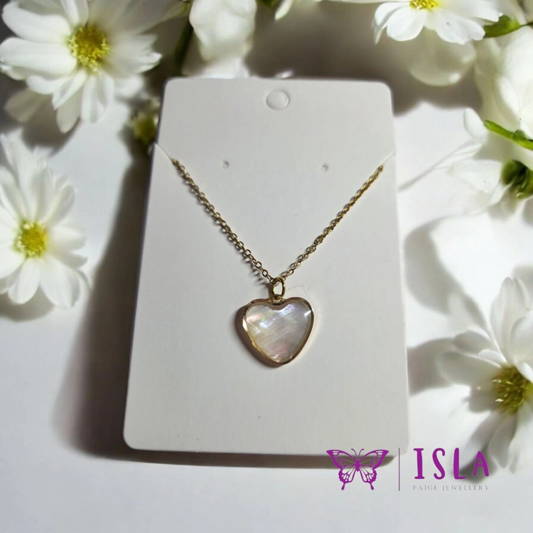 Gold heart necklace