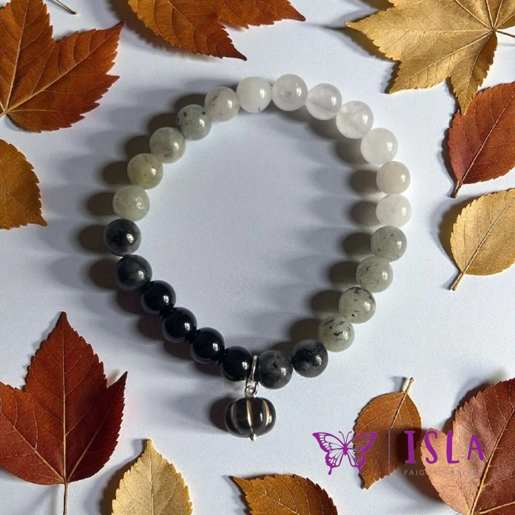 Pumpkin gemstone bracelet