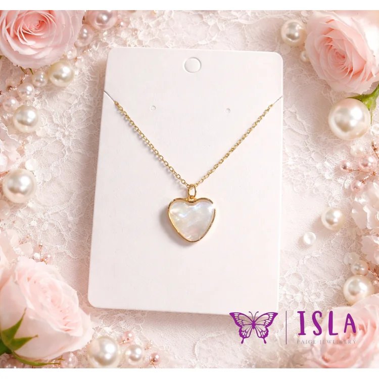 Gold heart necklace