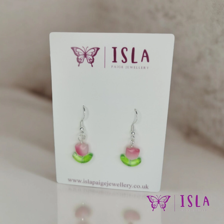Tulip 925 silver Earrings