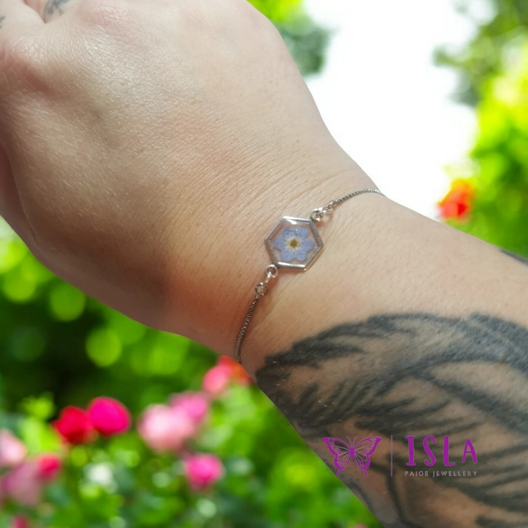 Silver forget me nots Bracelet