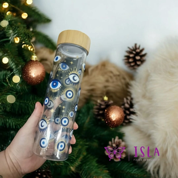 Glass water bottle