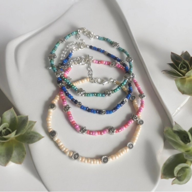 Flower anklet
