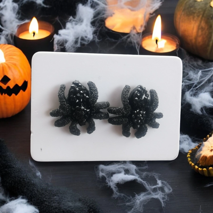 Spider stud earrings