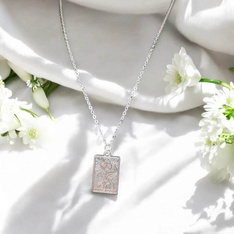 The Sun Tarot Card Necklace