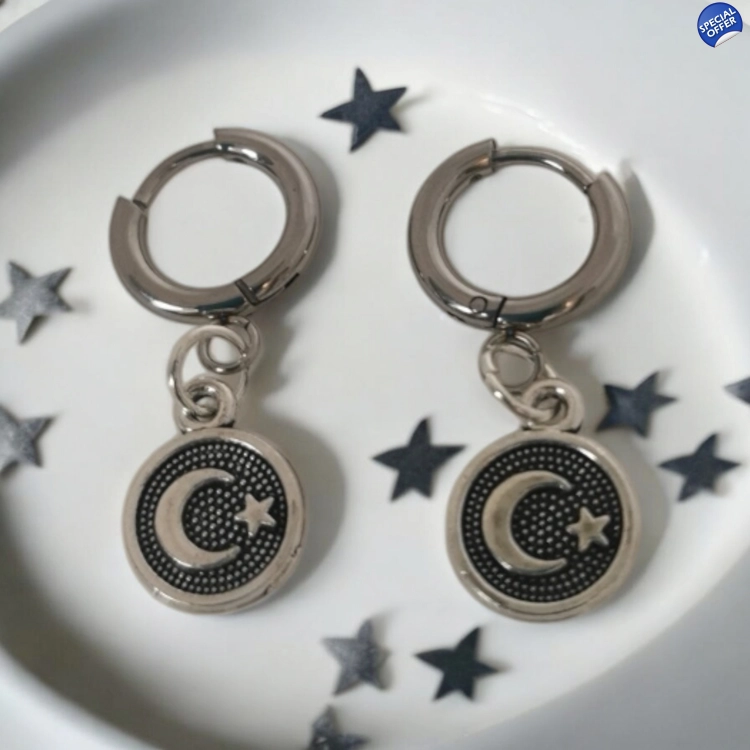 Moon & Star Hoops