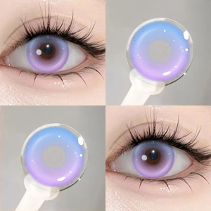 1pair/2pcs RY-UNI Unicorn  Collection cosplay fashion rainbow colored contact lens (Rx up to -8.00)