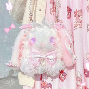 Sweet Kawaii Bunny Plush Handbag Lolita Dolly sling bag Y2K