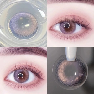 1pair/2pcs Pretty Girl Violet beauty contact lens (Rx up to -6.00)