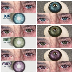 1pair/2pcs BY-DIM Dimmer Bigeyes Effect fashion colored contact lens