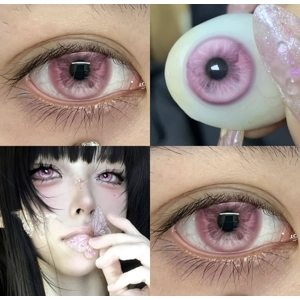 1pair/2pcs BY-PIK PINKY beauty fashion colored contact lens (Rx up to -8.00)