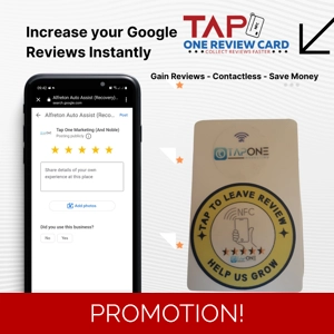 Dual NFC TapOne Review Card x1 & Review Widget