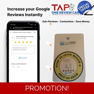Dual NFC TapOne Review Card x1 & Review Widget