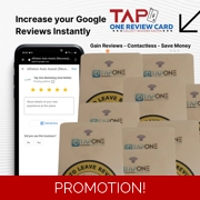 Dual NFC TapOne Review Cards x10 & Review Widget