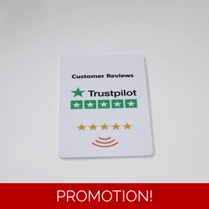 Autotrader and Trustpilot NFC Review Card