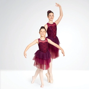 Lace Corset Style Tiered Ballet Dress