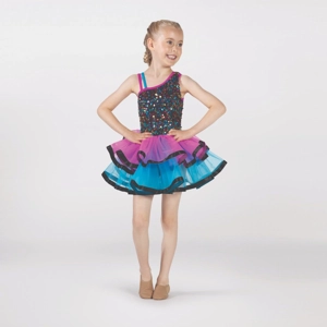 One-Shoulder Sequin Bodice and Layered Tutu One-Shoulder Sequin Bodice and Layered Tutu