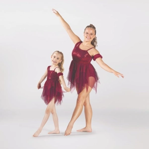 One-Shoulder Sequinned Bodice Dress with Layered Skirt