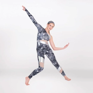 Cutaway Contrasting Panelled One Shoulder Catsuit Cutaway Contrasting Panelled One Shoulder Catsuit