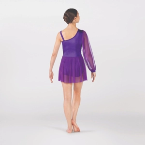 One-Sleeved Dress with Sequin Bodice One-Sleeved Dress with Sequin Bodice