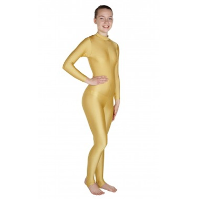 Elsa Long Sleeve Polo Catsuit Lycra title=