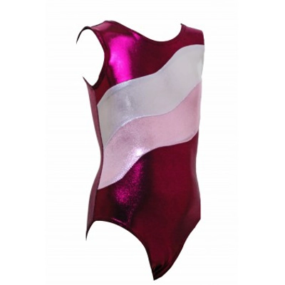 Calais Blackcurrant Short Sleeve Gymnastic Leotard (017b) title=