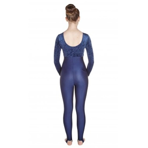 Heather Long Sleeved Catsuit Velvet/Lycra