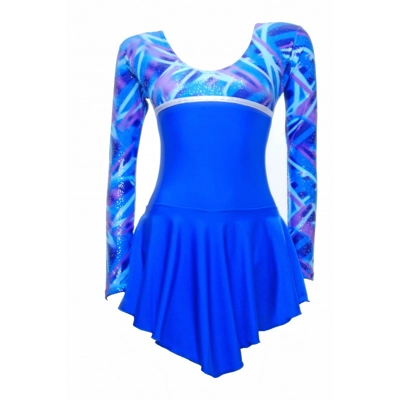 Skater Dress Royal S095a title=