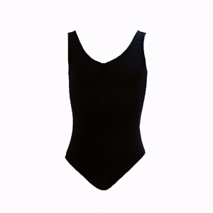 Essential Gathered Front Leotard with Low Back