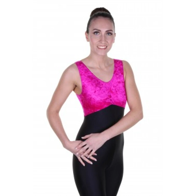 Becki Sleeveless Catsuit Velvet/Cotton title=