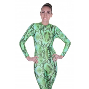 Elsa Green Snake Print Catsuit Elsa Green Snake Print Catsuit