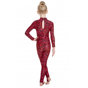 Elsa Red Leopard Print Catsuit