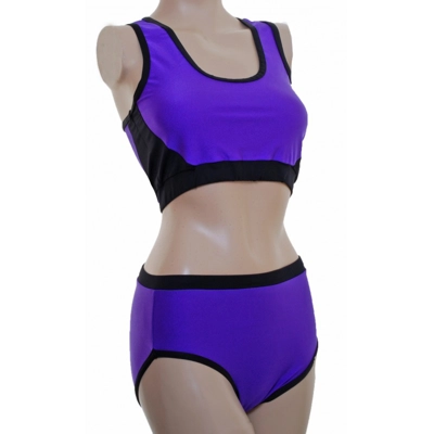 POLE DYNAMIX Purple Lycra Set title=