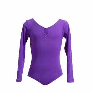 Essential Long Sleeve Leotard with Low Back