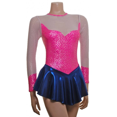 Skater Dress Long Sleeves s117b title=