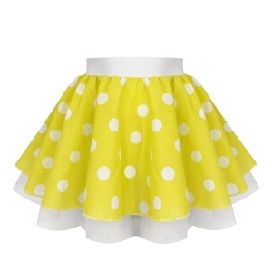 White Polka Dot Rock N Roll Skirt
