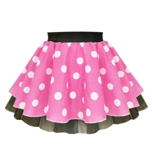 Black Polka Dot Rock N Roll Skirt