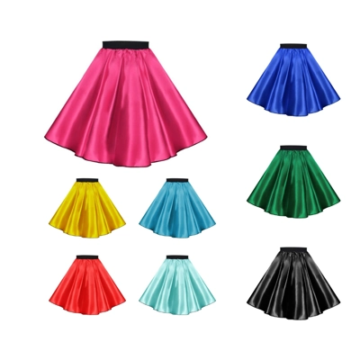 Satin 50's Rock N Roll Skirt title=