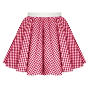 Circular Gingham Costume Skirt