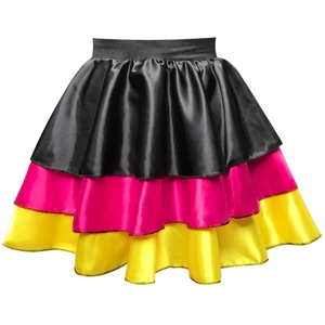 Fiesta Satin Tier Skirt