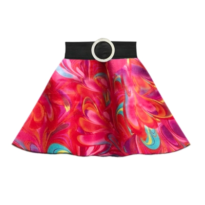 Red 70's Circle Skirt title=