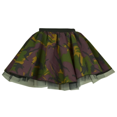 Camouflage Skirt & Scarf title=