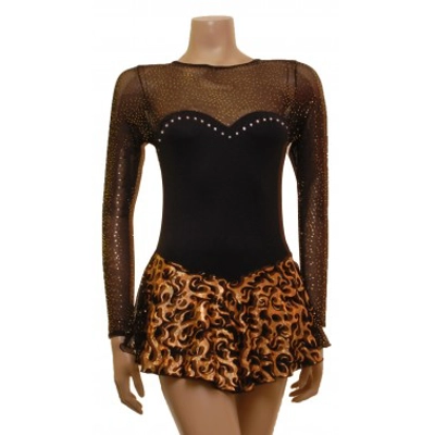 Skater Dress Long Sleeves s118b title=